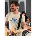 thumbnail image 2 of Music Is Who I Am T-Shirt Men -Smartprints Designs, Male XX-Large, 2 of 4
