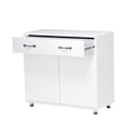 thumbnail image 2 of Xukmct Storage Cabinet with 1 Drawer and 2 Door, Perfect for Home, Office, Kitchen, White, 2 of 7