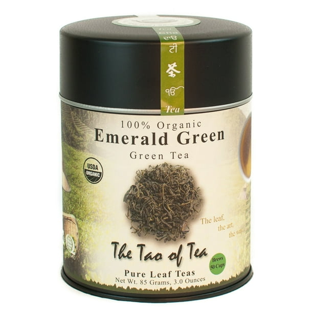 The Tao of Tea, Organic Emerald Green Tea, Loose Leaf Tea, 3 Oz Tin