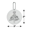 thumbnail image 6 of A Wife of Noble Character Proverbs Dress Round Luggage ID Tag Card Suitcase Carry-On, 6 of 8
