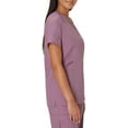 thumbnail image 2 of Hanes Women's Scrubs Healthcare Top, Moisture-Wicking Stretch Scrub Shirts, Ribbed Side Panels, 2 of 5
