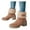 Khaki, variant on Winter Snow Boots for Women Warm Cowgirl Cowboy Boots Round Toe Western Mid-Calf Boots