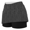 thumbnail image 5 of Miluxas Skorts for Women Casual Stripe Print Athletic Golf Tennis Short Skirts Summer Skort with Pockets Black, 5 of 5