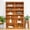 Dry Oak, variant on Pemberly Row 10 Shelf 84" Tall Double Wide Wood Bookcase in Espresso