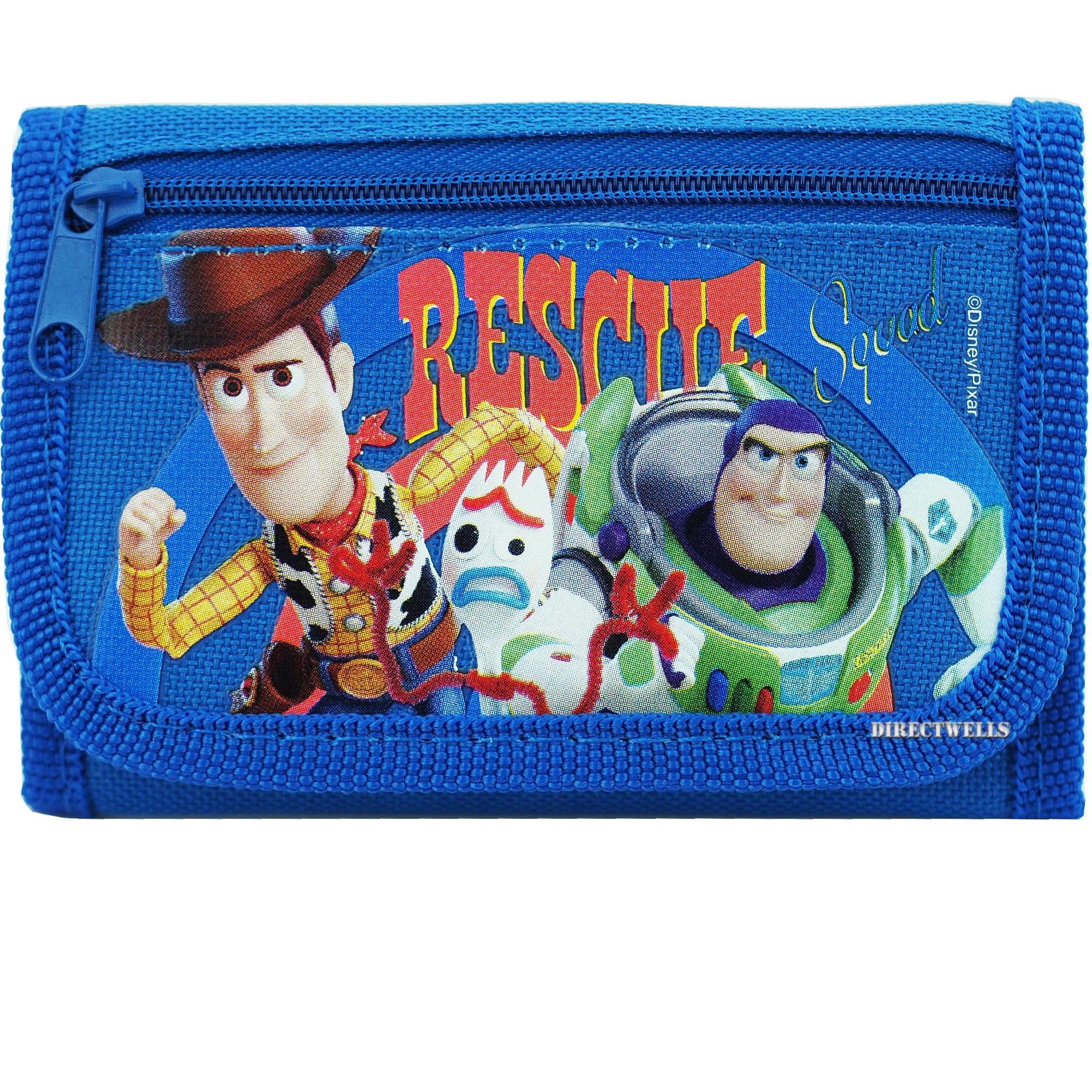 Toys Story 4 Woody,Buzz and Forky Blue Trifold Wallet - Walmart.com