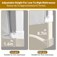 thumbnail image 3 of Vikua 46in Baby Bed Rail Height Adjustable Bed Safety Rail for Kids Guardrail with One-button Folding for Full, Queen and Adult Mattresses (Single Piece), 3 of 9