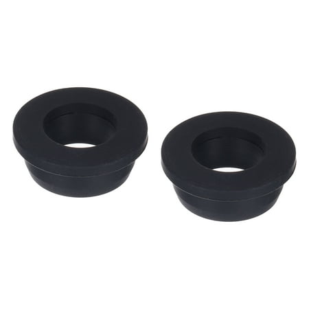 

Black Rubber Grommet 1.41 Inch OD 0.77 Inch ID 2Pcs Seal Protection Cable Grommets Flexible Cable Pipe