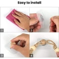 thumbnail image 4 of CHAO 1 soporte para toallas de cuerda (rosa), soporte para papel de baño, portarrollos de papel higiénico, cuerda de yute retro, soporte para toallas de madera para baño y cocina, 4 of 5