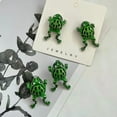 thumbnail image 4 of 1Pair Personality Metal Jewelry Funny Creative Frog Earrings Without Pierced Ear Bone Clip Animal Ear Studs STYLE 3-CLIP, 4 of 7