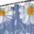 thumbnail image 3 of Blue Daisy Flower Pattern Shower Curtain 72"x84" ,Bathroom Decorative Shower Curtains Set with 12 Hooks,Modern Waterproof Washable Shower Curtain, 3 of 6