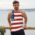 thumbnail image 6 of Honeii Vintage American Flag Pattern Men's Workout Tank Top Casual Sleeveless Gym Muscle Shirts Bodybuilding Tee-3X-Large, 6 of 7