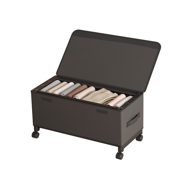 Upgraded Underbed Basket – Underbed Storage Basket, Black Home Storage and Organization