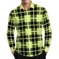 thumbnail image 2 of FDGIU Men's Fall Flannel Shirt - Button Down Plaid, Slim Fit Cozy Long Sleeve Fall Winter Layering Piece with Pocket, 2 of 7