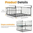 YOYTOO 2 Pack Under Shelf Basket, Storage Hanging Baskets