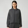 thumbnail image 2 of WEAIXIMIUNG Chandails en Molleton Graphiques pour Femmes Été Automne Hiver Nouveau Sweat à Capuche Zippé Ample Style Décontracté Coupe Décontractée Veste de Sport pour les Trajets, 2 of 4