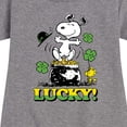 thumbnail image 3 of Peanuts - Lucky Snoopy - Toddler And Youth Girls Fleece Dress, 3 of 6