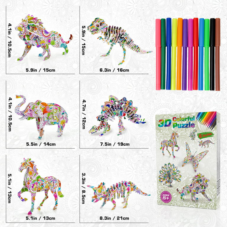 Dream Fun Gifts for 8 9 10 11 12 Year Old Girls Kids, 3D Puzzle Birthday  Presents Toy Art and Crafts for Kids Age 8-12 Dinosaur Toys for Boys Girls  Adults Age 6 7 8 9 Year Old 