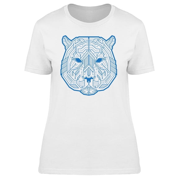 Head Of An Futuristic Tiger Tee Women's -Image by Shutterstock