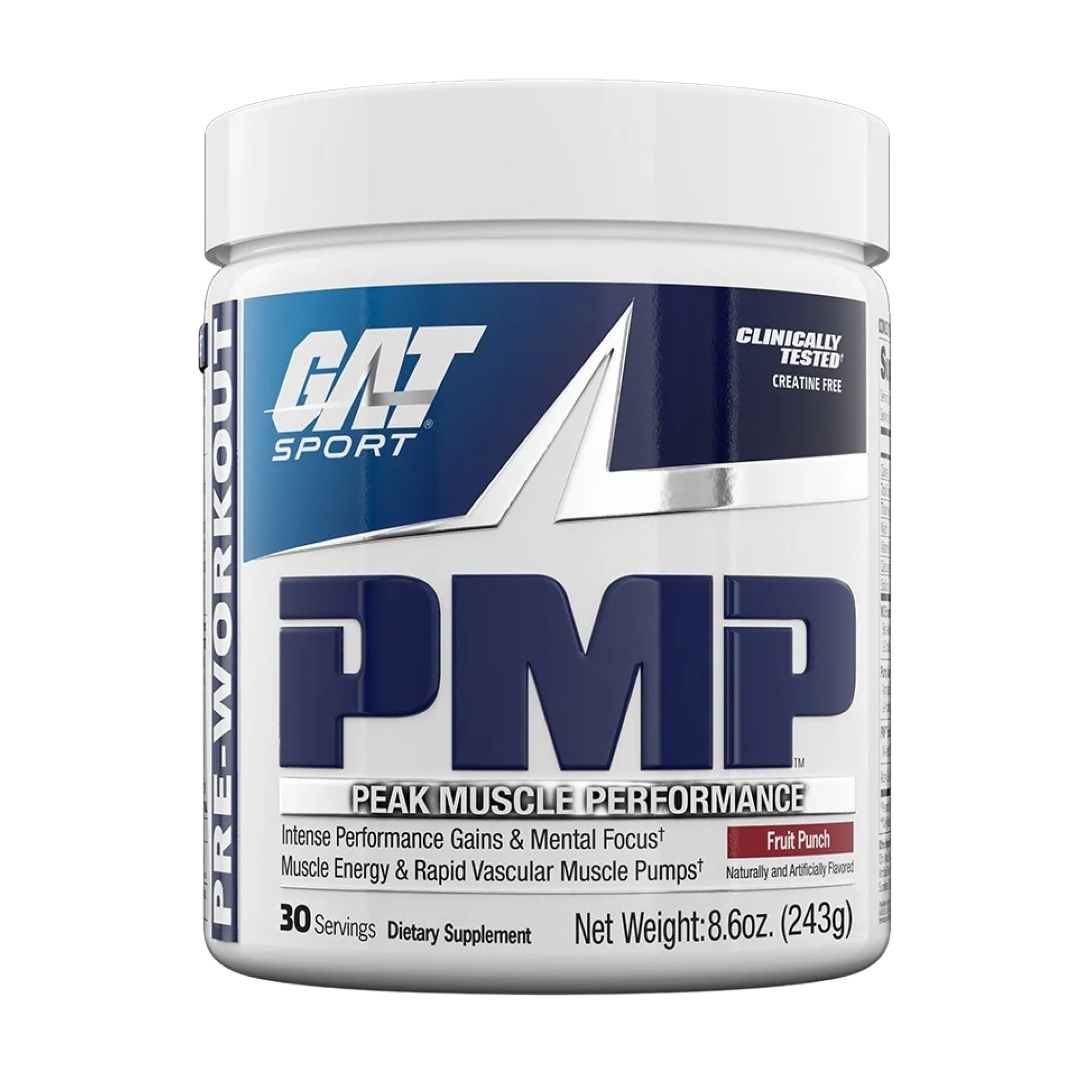 GAT SPORT PMP (Peak Muscle Performance), Pre-Workout, 30 Servings (Fruit Punch)