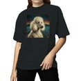 thumbnail image 2 of Retro Futuristic Poodle Portrait Women's T-shirt, 2 of 3