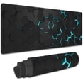 thumbnail image 1 of Gaming Mouse Pad, Blue Honeycomb Science Technology Extended Mouse Pad Gaming Large,Big Desk Mat with Non-Slip Base and Stitched Edge,Long Computer Keyboard Mouse Mat for Home Office Work 31.5"x11.8", 1 of 7
