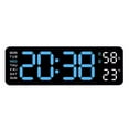 thumbnail image 1 of Digital LED Large Display Wall Desk Alarm Clock With Calendar Temperature Date, 1 of 7