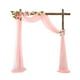 thumbnail image 1 of Cortina de gasa con costura fina textura de gama alta para boda 2 pack/lote Cateissary rosa, 1 of 6