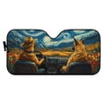 thumbnail image 2 of Yuyamidu Dog Car Windshield Shade Starry Sky Car Sunshades for Windshield Fashion Auto Sun Visor Protector Foldable Car Sun Shade Windshield for SUV Truck Van Sedan Accessories, 2 of 5