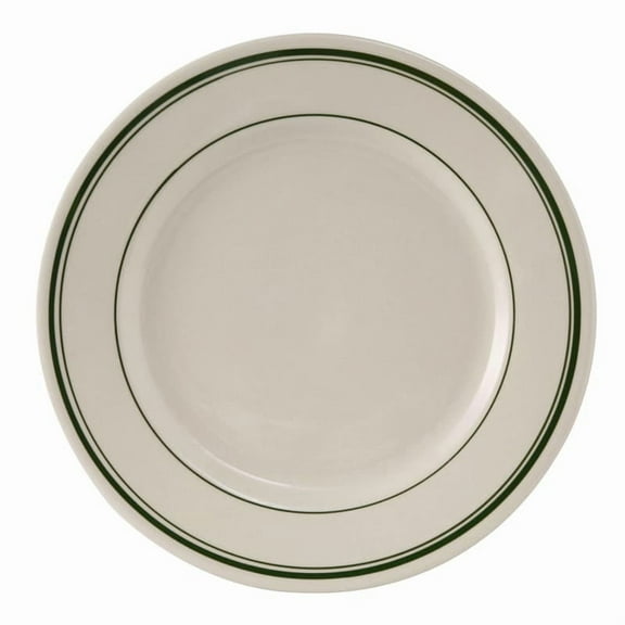 Tuxton TGB-016 Green Bay 10-1/2 Eggshell Plate - 12 / CS"