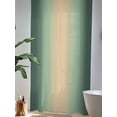 thumbnail image 4 of Sheer Curtains 108 Inches Long, Green Ombre Semi Sheer Curtains Light Filtering Window Treatment, Modern Yellow Gradient Farmhouse Art Privacy Voile Drapes for Living Room Bedroom 52x108 Inch, 4 of 7