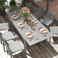 thumbnail image 2 of Resenkos Patio&nbsp;Dining&nbsp;Tables,Patio Tables,Aluminum Outdoor Dining Table for 6-8 People, Charcoal Gray, 2 of 11