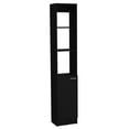 thumbnail image 2 of 1 Door 6 Shelves Linen Cabinet, High Quality Engineered Wood / Black Storage for Bedroom, 2 of 5