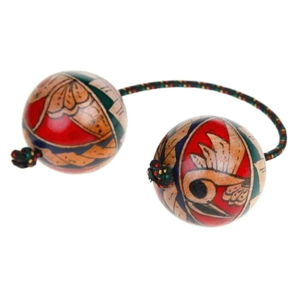 lionlar African Shaker Rattle Hand Percussion Instrument Maracas Percussion Party Favors 1Pairs