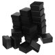 thumbnail image 4 of 24 cajas de joyería negras cuadradas de cartón para regalo, pequeñas cajas para collares, colgantes, anillos y pendientes, con revestimiento de espuma para bodas, cumpleaños y aniversarios., 4 of 5