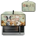 thumbnail image 2 of Renewold Toaster Oven Protective Cover Polyester Countertop Appliance Cover for Countertop Convection Oven Air Fryer Kitchen Accessories, 20.5 x 16.5 x 10 Inches, Cute Cow Sunflower, 2 of 7