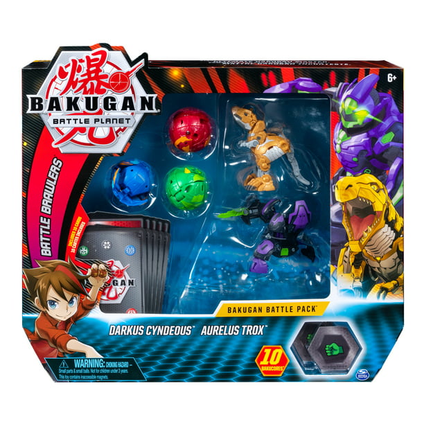 forklare gruppe ugentlig Bakugan, Battle Pack 5-Pack, Darkus Cyndeous and Aurelus Trox, Collectible  Cards and Figures, for Ages 6 and Up - Walmart.com