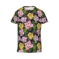 thumbnail image 4 of Wukai Colorful Roses Youth Unisex Short Sleeve T-Shirt for Boys, Girls, Teens, and Kids-X-Small, 4 of 7