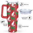thumbnail image 3 of Personalized Dog Lover Gift Idea - 40oz Insulated Tumbler with Straw for Women - Non-Slip Handle Coffee Travel Cup, 3 of 7