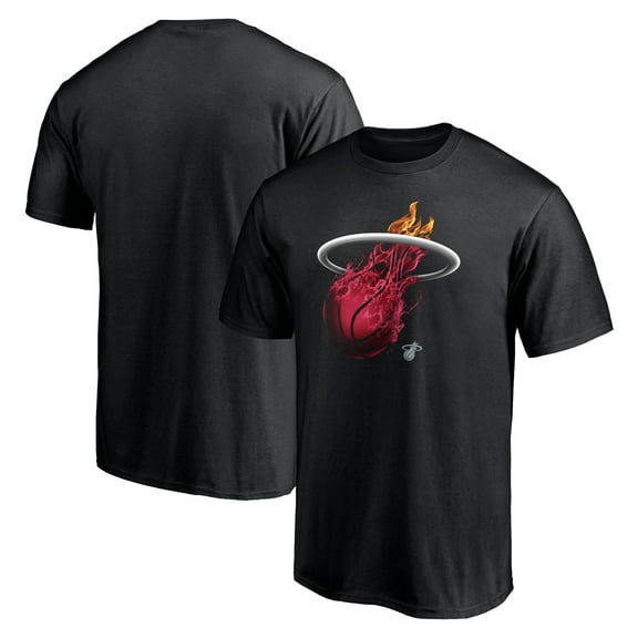 Men's  Black Miami Heat Midnight Mascot T-Shirt