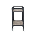 thumbnail image 3 of ACME Jorgensen Rectangular Wooden Serving Cart with 2 Shelves in Black, 3 of 27