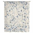 thumbnail image 2 of Blue Botanical Sheer Curtains 96 Inches Long, Farmhouse Spring Summer Plant Light Filering Curtains, Privacy Drapes Simi Floor to Veiling Curtain for Living Room Bedroom Large Window Treatment, 2 of 9