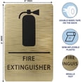 thumbnail image 3 of ADA CENTRAL SIGNS - 6" X9" Fire Extinguisher Sign - ADA Compliant Tactile Graphics Grade 2 Braille Text | Wall Mount Emergency Plastic Signs for Shopping Malls, Office Building, Schools, & Restaurants, 3 of 7