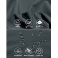 thumbnail image 4 of Little Donkey Andy Men's Lightweight Woven Jacket with Hood Windbreak Water Resistant Sun Protection Softshell Jacket For Runing Hiking Iron Grey XL, 4 of 7
