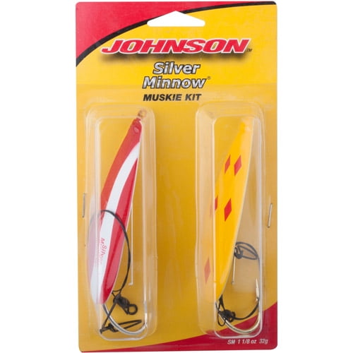 Johnson Silver Minnow Muskie Fishing Bait Kit