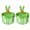 Green, variant on Misright 2 Pack Rabbit Ears Sink Strainer Plastic Drain Filter Basket Press To Dump