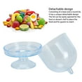 thumbnail image 4 of 12pcs Mini Cake Plate with Lid, Plastic Cake Stand, Transparent Tray, Base Stable, for Desserts Candy Cupcake Puddings, Display Plate for Decorating Birthdays, Weddings, Party, 4 of 8