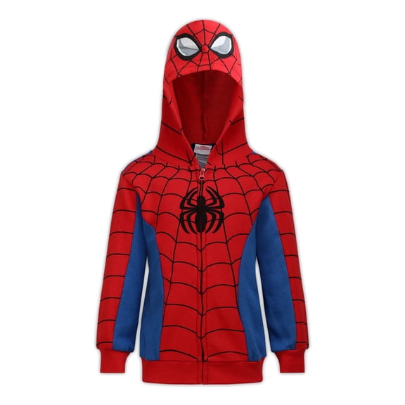 Marvel Avengers Spider-Man Zip Up Hoodie (Boys), Sizes 2T-18