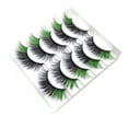 thumbnail image 2 of Xihbxyly Pestañas Postizas de Color, 5 Pares de Pestañas Suaves de Visón, Veganas, 3D, Cómodas, con Banda de Algodón, para Uso Diario, Ideal para Fiestas y Eventos. Experimento de Moda., 2 of 2