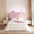 thumbnail image 5 of Patbrela Princess Headboard Twin Size for Girls, Upholstered Plush Headboard, 42.1" to 46.1" Adjustable Height, Pink, 5 of 9