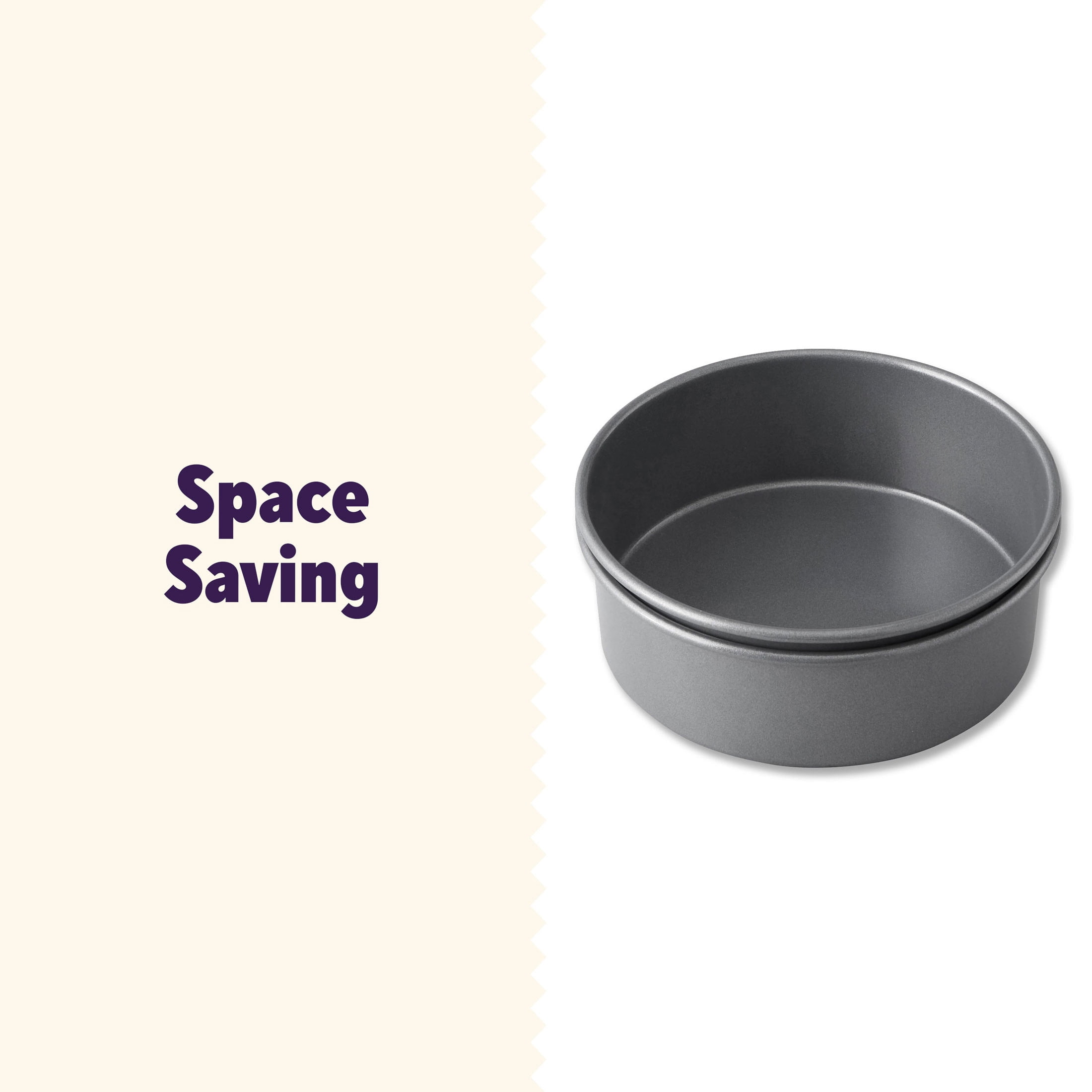 Wilton Everyday Non-Stick Bakeware Round Cake Pans, 6-Inch Layer Cake Pans, 2 Piece Set, Packaging May Vary